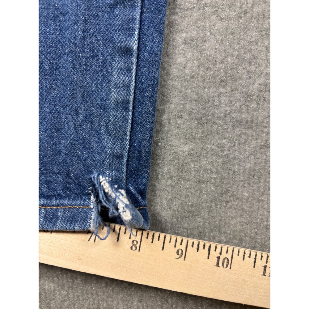 VTG Wrangler 13MWZ Cowboy Cut Jeans Made in USA 38x35 Blue Denim - Picture 9 of 10